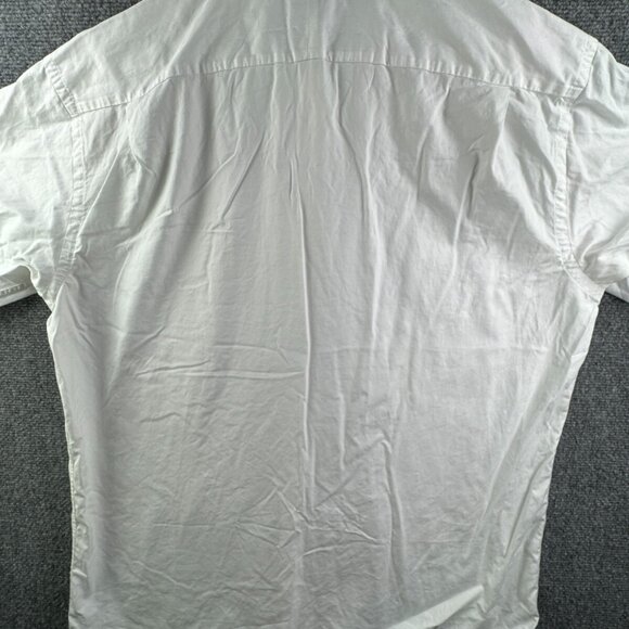 Eton Long Sleeve Button Up Shirt Men Cotton Designer White 17.5 Sweden Woven - Picture 13 of 15